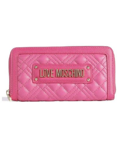 Love Moschino Quilted Portefeuille Rose