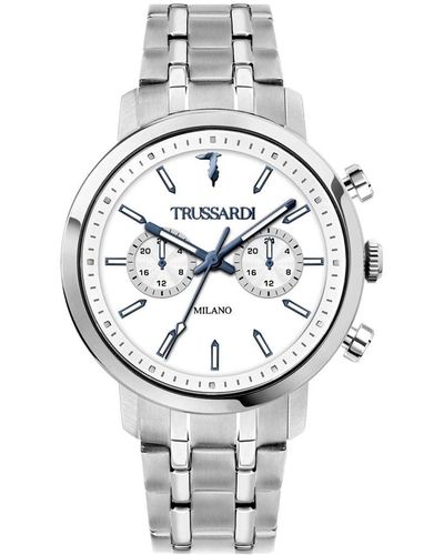 Trussardi COUPLE Orologio Uomo Multifunzione in Acciaio - Metallizzato