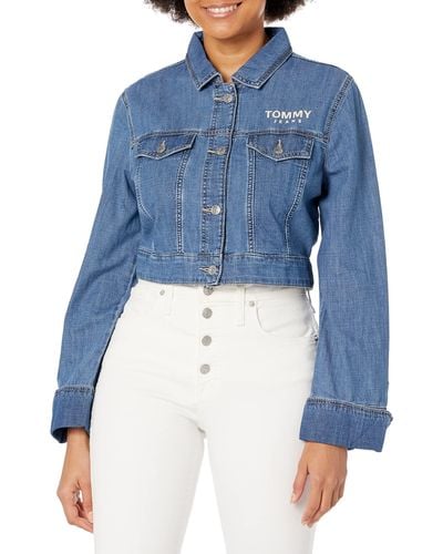 Tommy Hilfiger Jean and denim jackets for Women | Online Sale up to 70% off  | Lyst