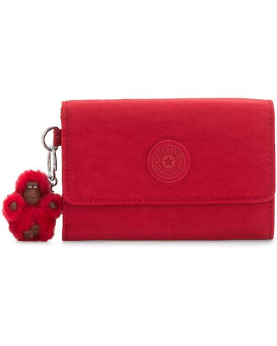Kipling Pixi Medium Organizer Wallet Cherry Tonal - Rosso