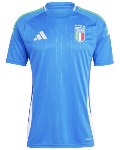 adidas FIGC H JSY Sportoberteile - Blau