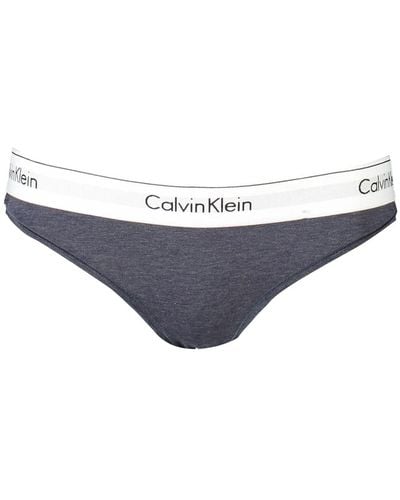 Calvin Klein UNDERWEAR Slip con fascia logata Blu melange