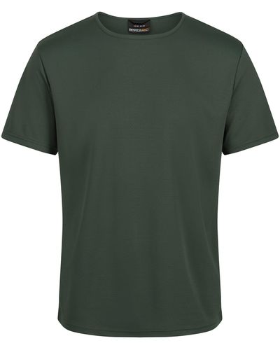 Regatta Professional S Pro Wicking Reflective T Shirt Dark Green