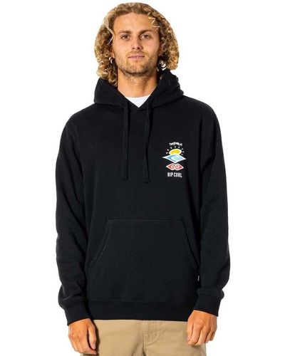 Rip Curl Search Icon s Pullover Hoody XX Large Black - Schwarz