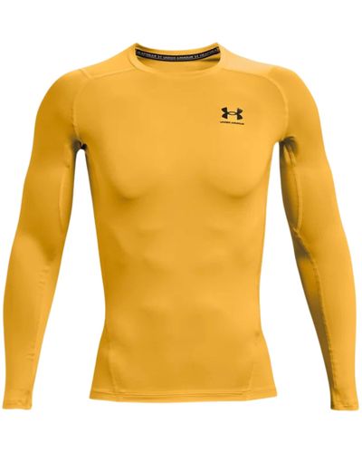 Under Armour Armor Heatgear Compression Long-sleeve T-shirt - Yellow