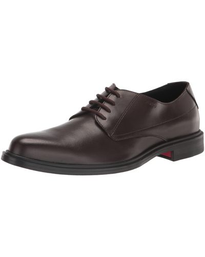 HUGO Kerr Leather Derby Shoe Oxford - Black