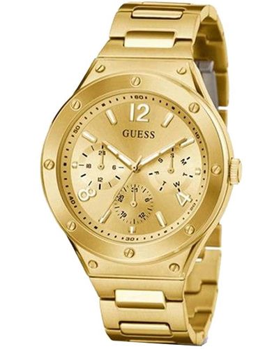 Guess Multi Dial Quartz Watch With Stainless Steel Strap Gw0454g2 - Metallic