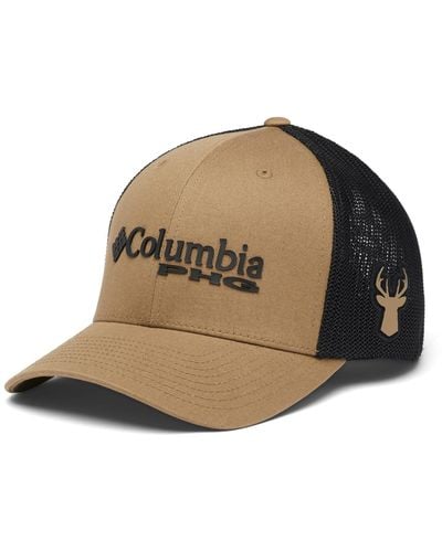 Columbia Phg Logo Mesh Ball Cap-high Crown - Brown