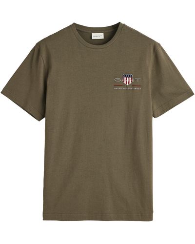 GANT Reg Archive Shield Emb Ss T-shirt T-shirt - Green