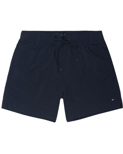 Tommy Hilfiger S Flag Mid Length Swim Shorts - Blue