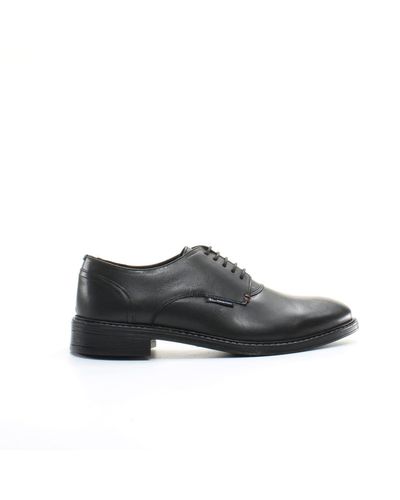 Ben Sherman Pat Lace-up Black Smooth Leather S Shoes Ben3020 001 - Grey
