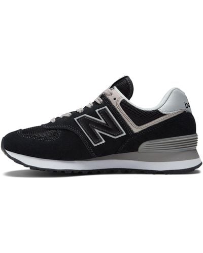 New Balance 574 V2 Pebbled Sport Sneaker - Black