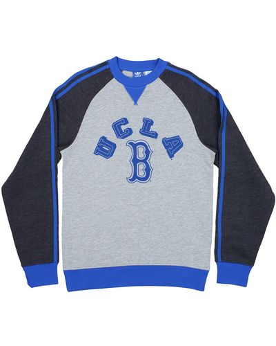 adidas UCLA Bruins Trefoil Fleece Crew Sweater - Blu