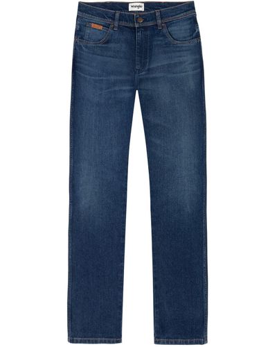 Wrangler Texas Slim Jeans - Blu