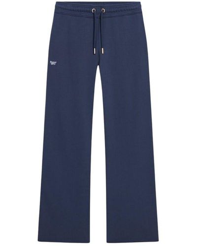 Superdry Essential Logo Straight Jogger Trousers - Blue