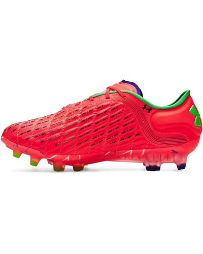 Under Armour S Clone Mag Elite Firm Ground Football Boots Red 10.5