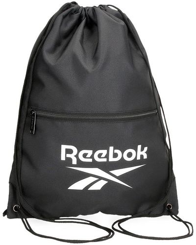 Reebok Ashland Backpack Sack With Zip Black 35x46cm Polyester By Joumma Bags