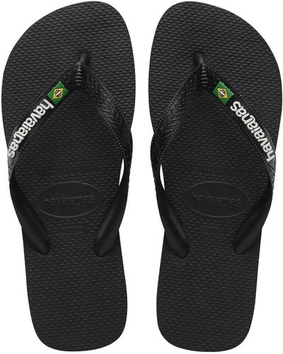Havaianas Brazil Logo Flip Flop Sandal - Black
