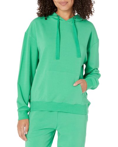 The Drop Remi Loose French Terry Long Sleeve Hoodie Sweatshirt - Green
