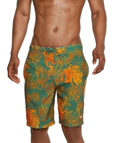Speedo Swim Trunk Knee Length Boardshort Bondi Printed - Multicolour
