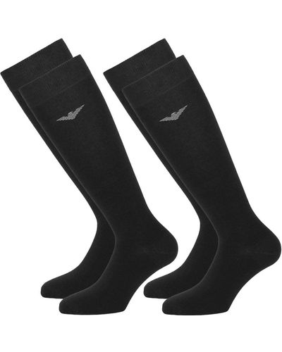 Emporio Armani Underwear 2-Pack Long Socks - Schwarz