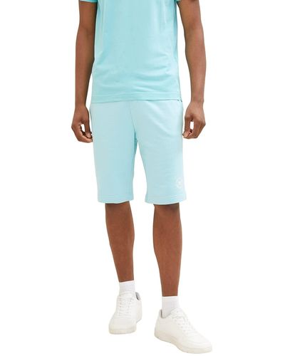 Tom Tailor 1036329 Bermuda Sweatpants Shorts - Blau