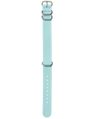 Nixon Fkm Rubber Nato Replacement Strap For Watches With 20 Mm Spacing Silicone And Rubber In Ocean Blue With Buckle And Stainless