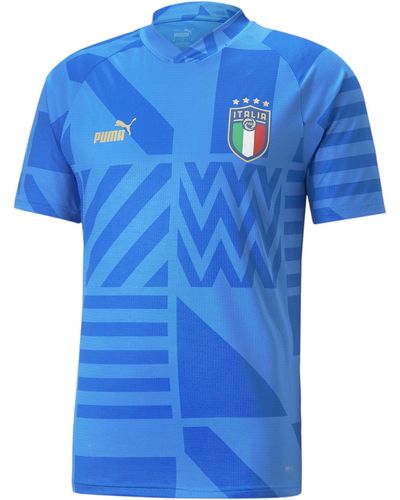 PUMA FIGC Home Prematch Jersey Pullover - Blau