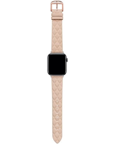 Ted Baker Quilted Leather Compatible With Apple Watch - Black