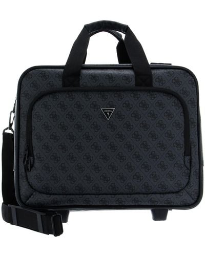 Guess Vezzola 2 Rollen Businesstrolley 42 cm Laptopfach - Schwarz