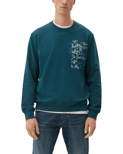 S.oliver Sweatshirt Langarm Blue Green L - Blau