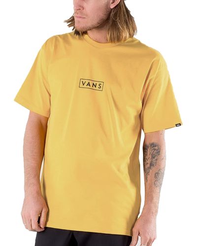 Vans T-Shirt da Uomo Easy Box Gialla Taglia S cod VN0A3HREHNY - Giallo