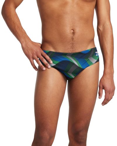 Speedo 800344742138 Precision Brief Team Royal Blue/bright Green 38