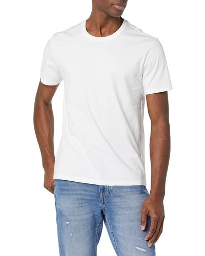Goodthreads T-shirt à manches courtes et col ras du cou - Blanc