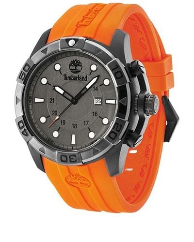 Timberland Arlington S Analogue Quartz Watch With Silicone Bracelet 14108jsub-61 - Orange