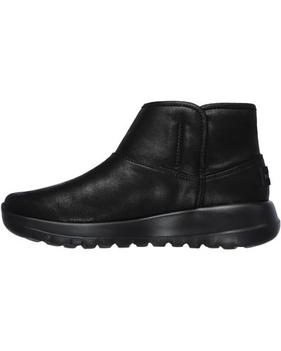 Skechers On-the-go Joy Ankle Boots, (black Textile Bbk), 9 (42 Eu)
