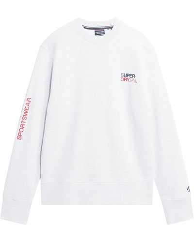 Superdry Sportswear Logo Loose Crew Sweatshirt - Weiß