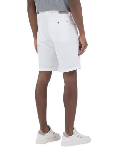 Replay Slim fit Chino Shorts - Weiß