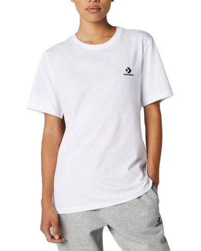 Converse STAR CHEVRON TEE WHITE S - Bianco