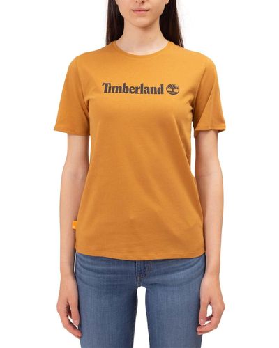 Timberland Northwood Tfo Short Sleeve Tee Wheat Boot Short Sleeve T-shirt, - Orange