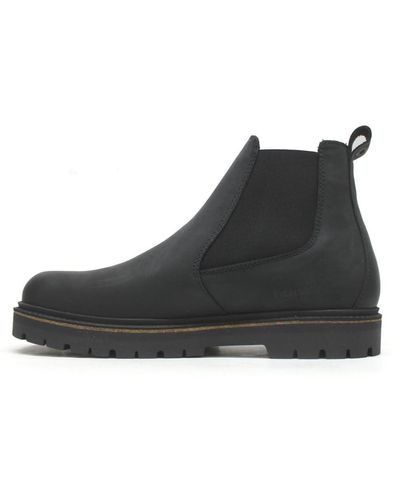 Birkenstock Stalon Ii Nubuck Leather Black Boots 9.5 Uk