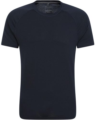 Mountain Warehouse Quick Dry Ss Tee Navy L - Blue