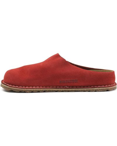 Birkenstock Zermatt Premium Suede Leather Sienna Red Sandals 5 Uk