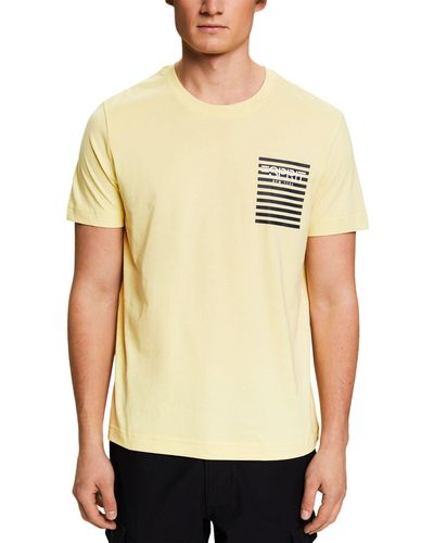 Esprit 014ee2k316 Camiseta - Amarillo