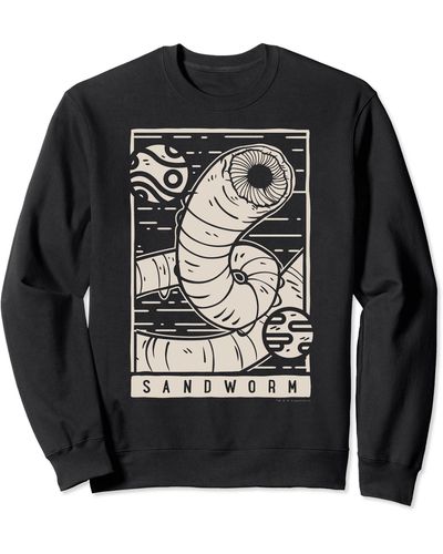 Dune Sandworm Tarot Card Sweatshirt - Black
