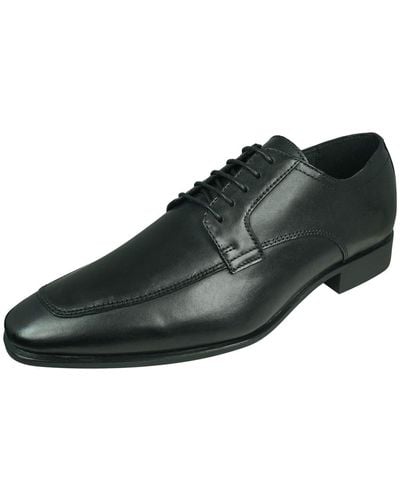 Geox U High Life A S Smooth Leather Office Shoes Lace Up Work Business-black-10.5