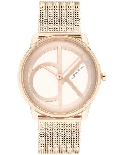 Calvin Klein 's Analog Quartz Watch with Stainless Steel Strap 25200035 - Neutro