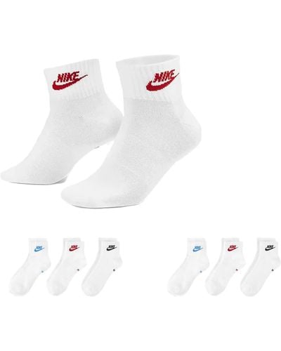 Nike SX4508 Lot de 6 paires de chaussettes pour homme et femme