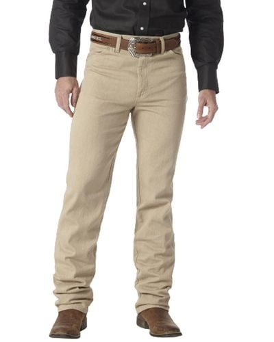 Wrangler Jeans da Uomo Marrone Prelavato 35W x 30L - Multicolore