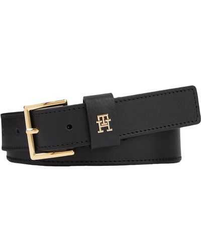 Tommy Hilfiger Belt Casual 3.0 Cm Leather - Black